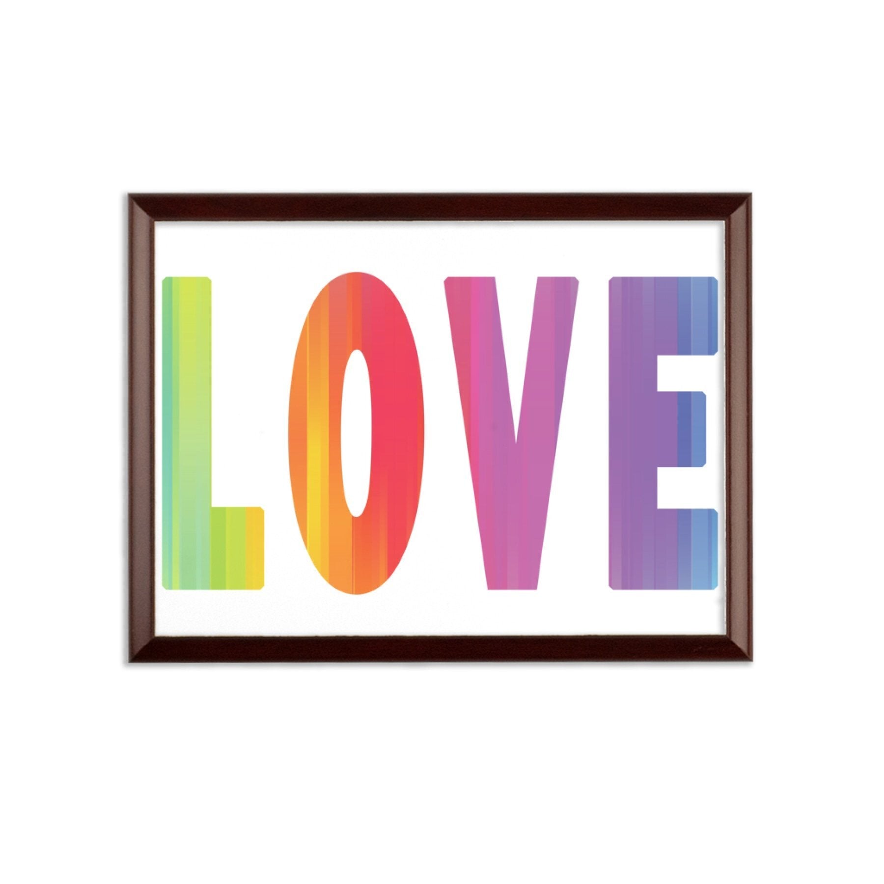 Decorative Wall Art - Rainbow Mist Graphic Plaque