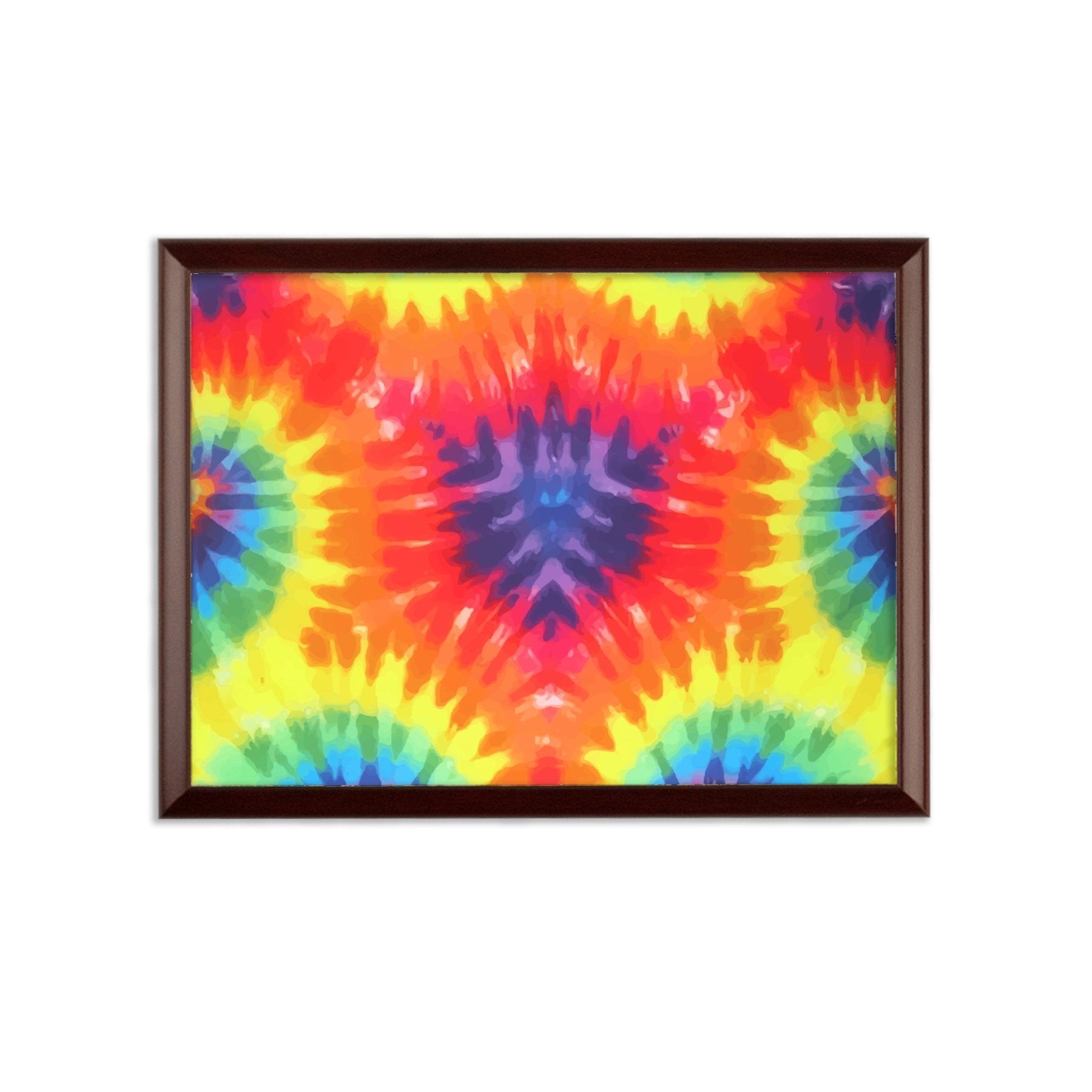 Decorative Wall Art - Rainbow Tie Dye Plaque