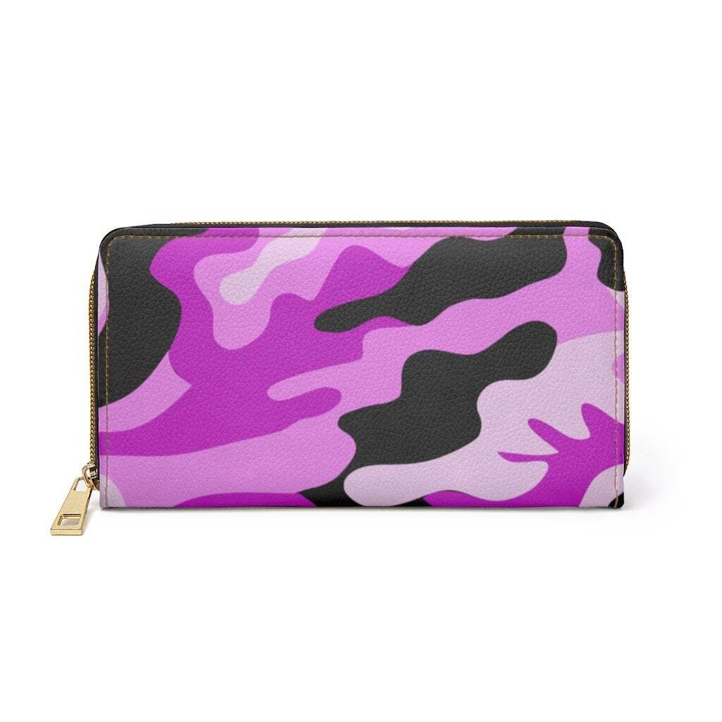Uniquely You Womens Wallet - Zip Purse / Pink Camo