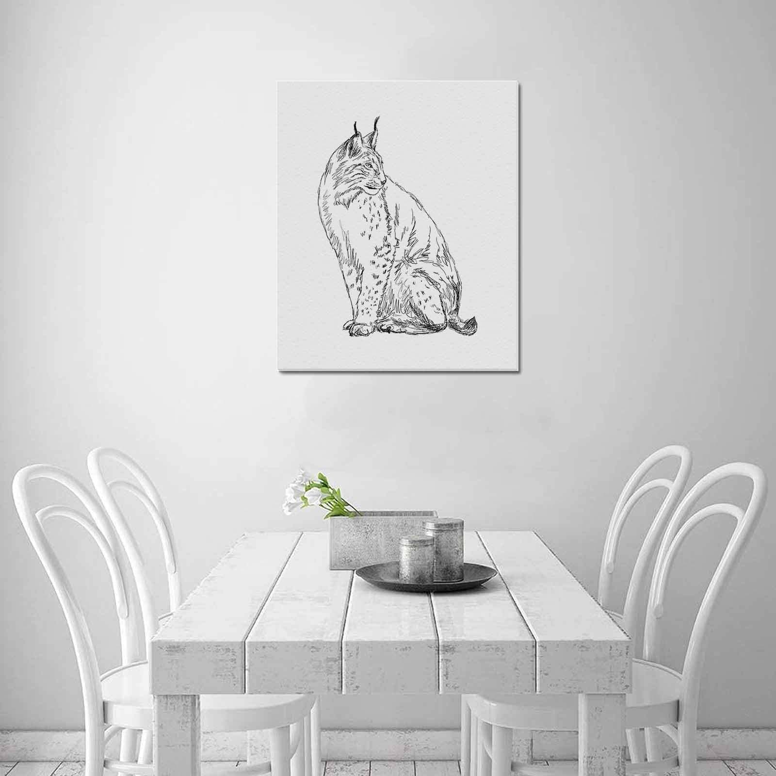 Uniquely You Wall Art / Lynx  Frame Canvas Print 20"x24"
