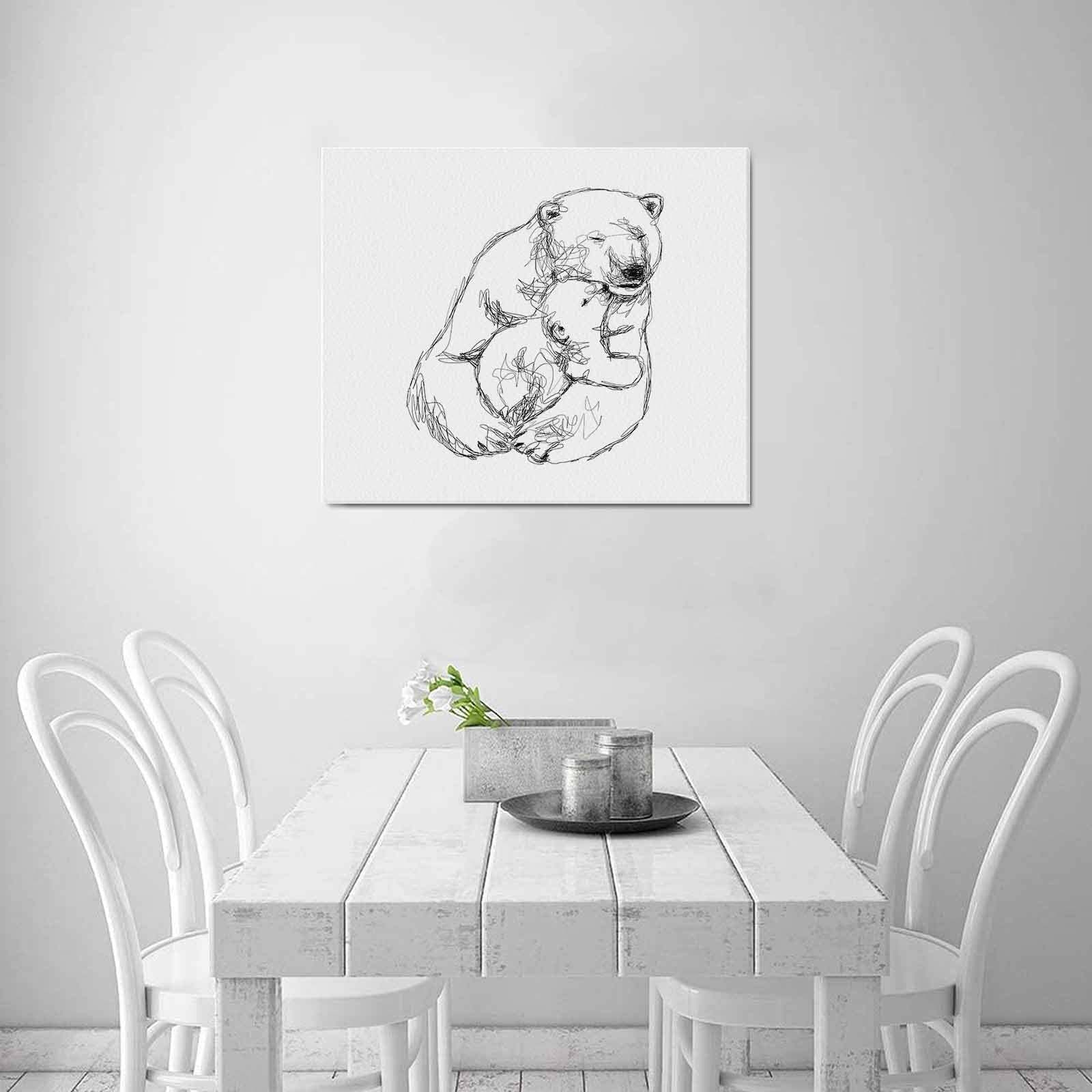 Uniquely You Wall Art / Mama Bear  Frame Canvas Print 24"x20"