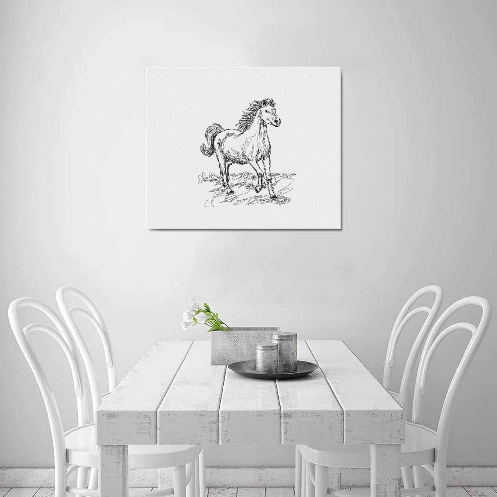 Uniquely You Wall Art / Horse  Frame Canvas Print 24"x20"