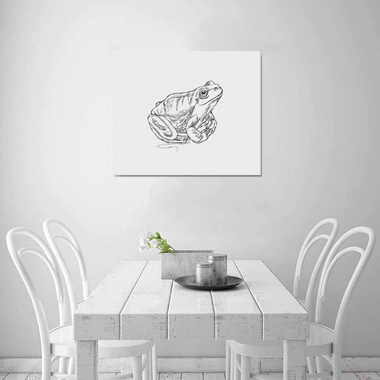 Uniquely You Wall Art / Frog  Frame Canvas Print 24"x20"